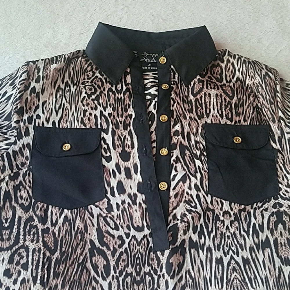 Animal Print Blouse